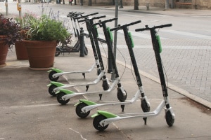 Zur E-Mobilität gehören auch die E-Scooter.