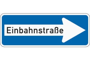 Einbahnstraße Schild