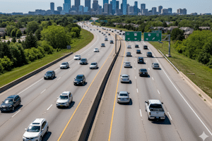 Die freie Fahrstreifenwahl ist außerorts stark eingeschränkt.