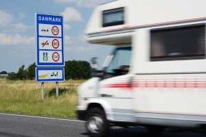 Sie werden geblitzt in Dänemark, wenn Sie das Tempolimit überschreiten.