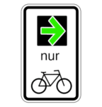 Grünpfeil für Radfahrer