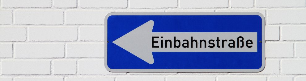 Einbahnstraße mit dem Fahrrad befahren