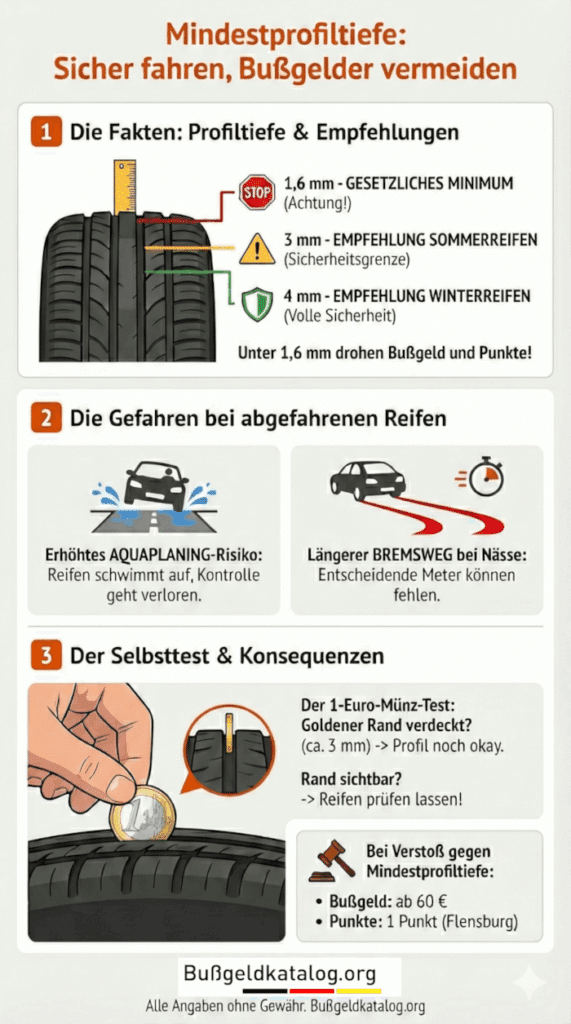 Infografik zur Mindestprofiltiefe