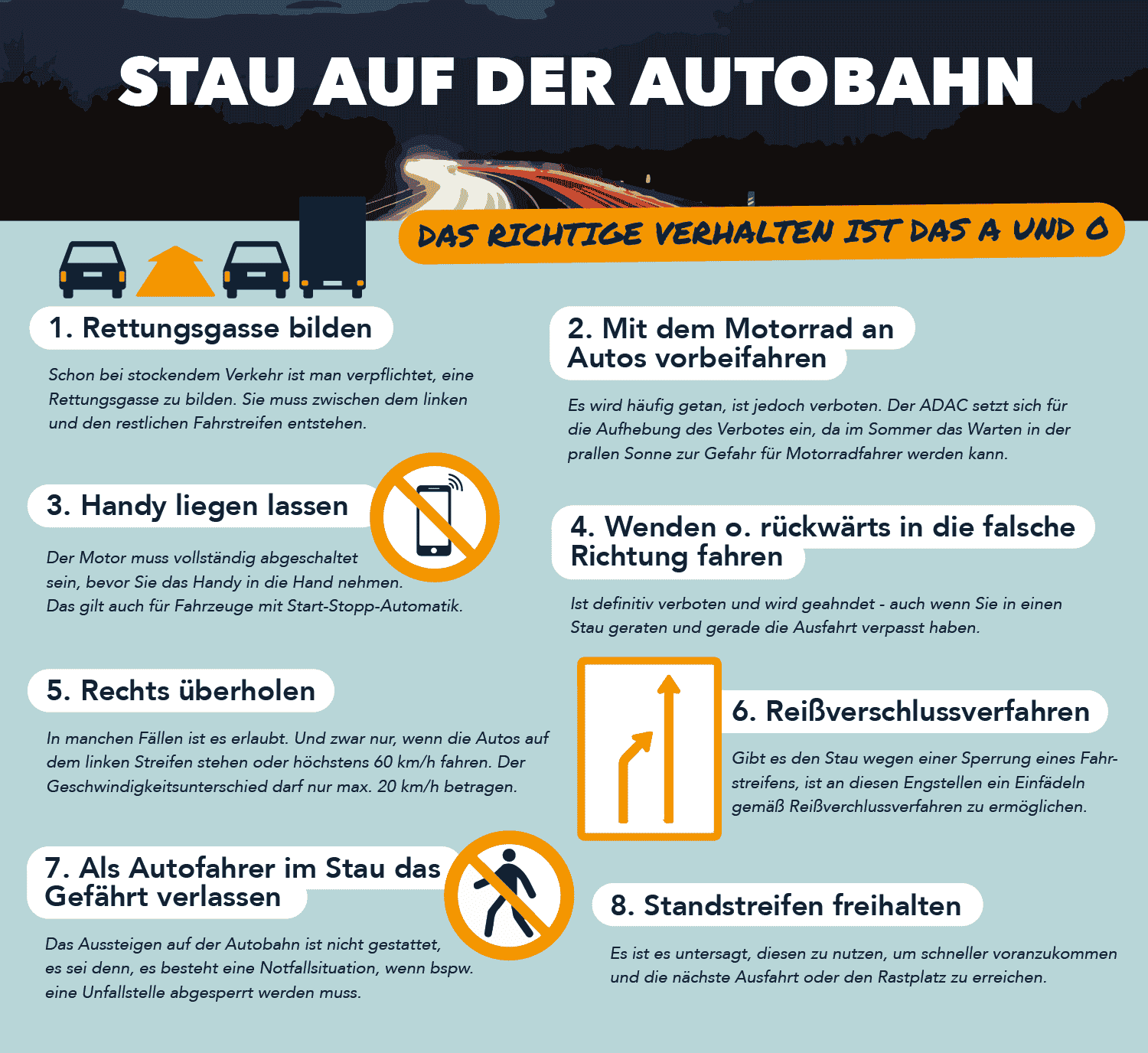 Wie Sie trotz Stau im Auto Ruhe bewahren