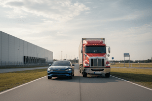 Innerorts ist die freie Fahrstreifenwahl abhängig vom Gewicht des Fahrzeugs.