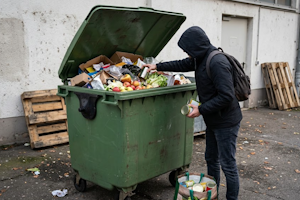 In Deutschland ist Containern nicht erlaubt.