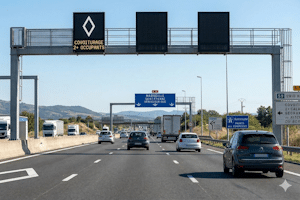 Neues Verkehrsschild in Europa: Es soll zu mehr Fahrgemeinschaften und einer geringeren Belastung der Umwelt führen.