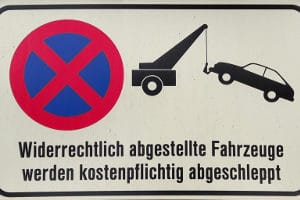 Parken im Parkverbot: Hier können Sie abgeschleppt werden.