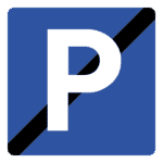 Portugal: Verkehrszeichen Ende einer Parkzone