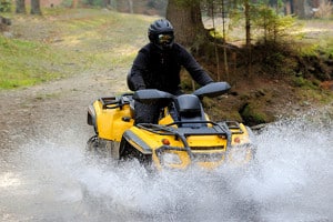 Auch beim Quad ist eine Spurverbreiterung möglich.