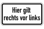 Gilt nur dann rechts vor links, wenn ein Schild hierauf hinweist? Nein, stattdessen ist die Vorfahrtsregel allgemeiner Grundsatz.