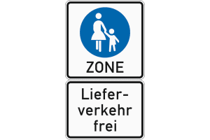 Für wen gilt das Schild "Lieferverkehr frei"?