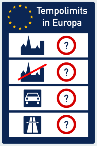 Tempolimit in Europa 2022: Übersicht für Pkw, Lkw & Co.