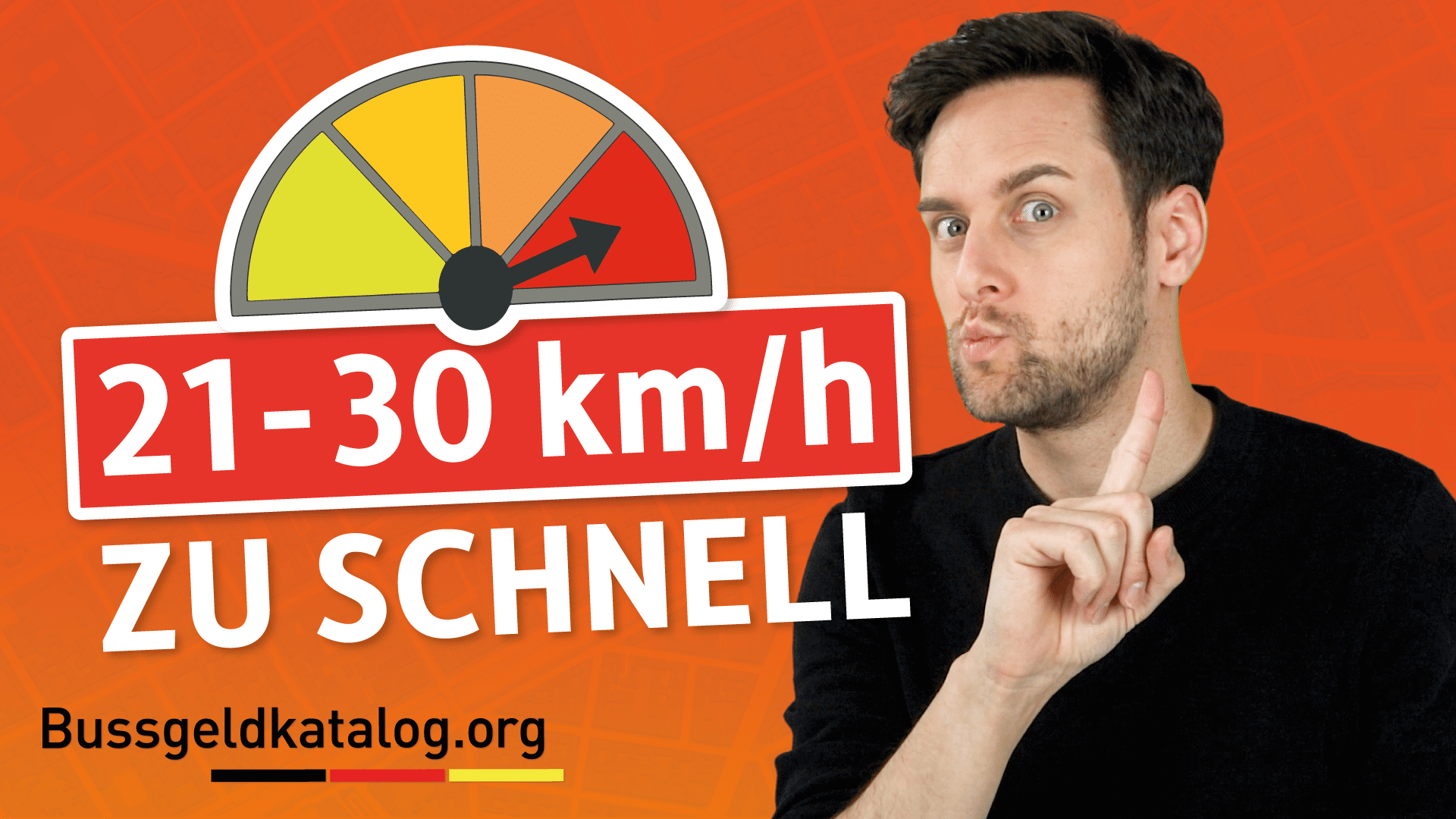 21 bis 30 km/h zu schnell gefahren Bußgeldkatalog 2025