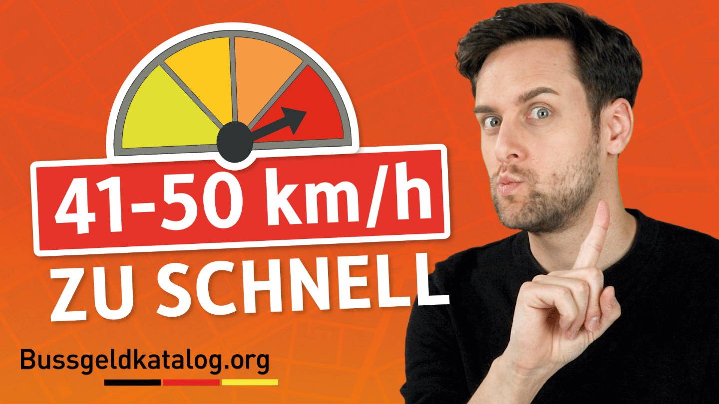 Ab Wie Viel Kmh Zu Schnell Wird Man Geblitzt 41 bis 50 km/h zu schnell unterwegs - Bußgeldkatalog 2025