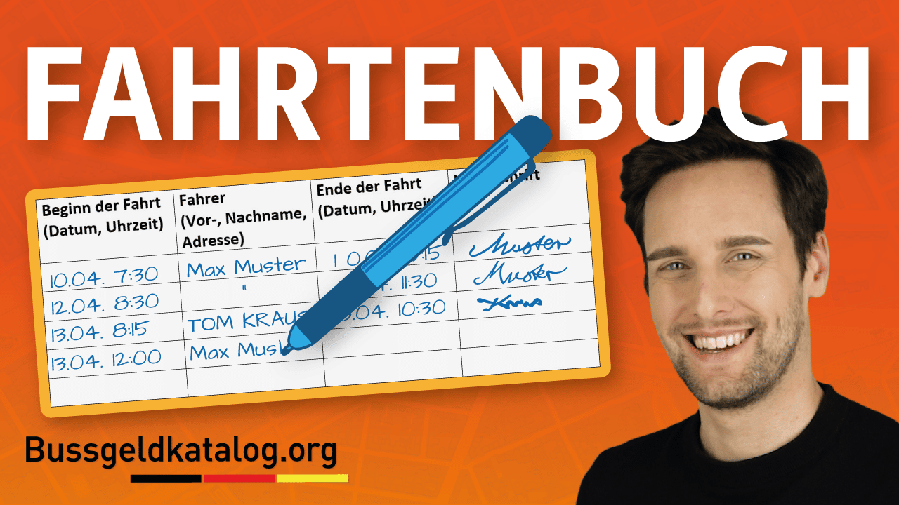 Fahrtenbuch und Fahrtenbuchauflage: Regeln und Vorlage