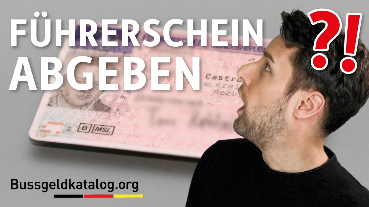 Führerschein Freiwillig Abgeben Belohnung Nrw Führerschein abgeben: Wie und wo? - Fahrverbot 2025