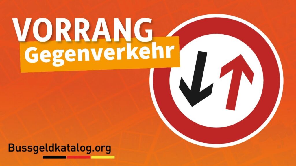 Video: Vorrang vor dem Gegenverkehr