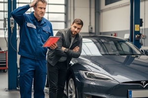 Laut TÜV-Report fällt Tesla auch 2025 durch überdurchschnittlich hohe Mängel auf.