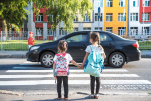 Bei der Verkehrssicherheitsaktion stellen sichere Schulwege einen Schwerpunkt dar.