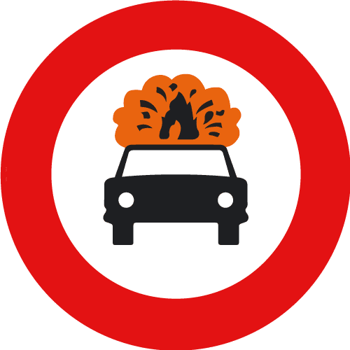 Verkehrszeichen Spanien: Einfahrtverbot