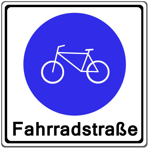 Zeichen 244.1: Beginn einer Fahrradstraße