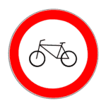 VZ 254: Verbot für Radverkehr