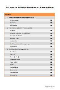 Was muss im Auto sein? Autozubehör-Checkliste 2024