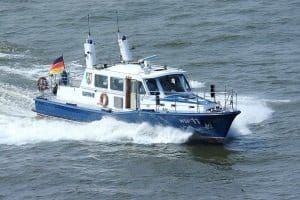 Verkehrskontrolle auf dem Wasser: Hier ist die Wasserschutzpolizei zuständig.