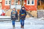 Schulweg im Winter: Für die Verkehrssicherheit gilt es allerhand zu beachten.