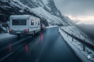 Betrifft eine Winterreifenpflicht auch Wohnwagen in Österreich?