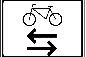 Radfahrer bitte absteigen Hinweisschild Aluminium Schild W/R/S 15x20cm 36 